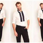 Professionele Host Wit Overhemd met Zwart: Warme ontvangst, stijlvolle flair en veelzijdig entertainment voor elk evenement.