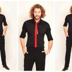 Stijlvolle Host Zwart Overhemd / Rode Stropdas: Warm welkom en professionele flair voor uw event. Perfecte eerste indruk voor elk moment.