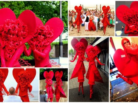 Sprankelende Harten Girls Steltenlopers: Betoverende liefde en vreugde voor elk evenement. Boek nu en laat harten sneller kloppen!