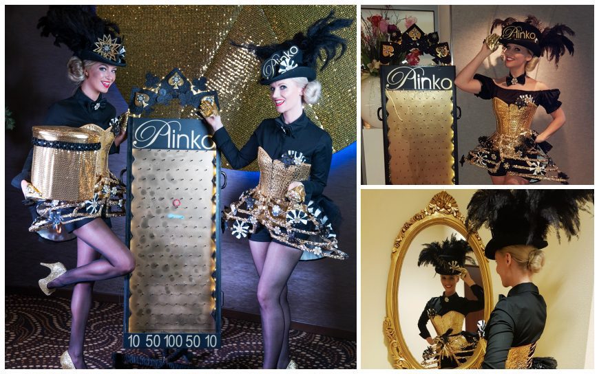 Probeer je geluk met Plinko Girls Modellen! Unieke mix van flipperkast en sjoelbak voor evenementen. Laat de fiches vallen en scoor punten!