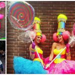 Beleef kleurrijk plezier met Candy Girls op Stelten. Een zoet en vrolijk spektakel dat glimlachen achterlaat. Boek nu voor onvergetelijke ervaringen!