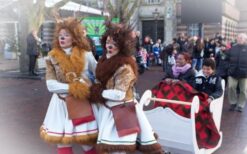 Bijzondere Rendieren met Arrenslee kerst act. Interactieve winter act met ritjes voor gasten. Ideaal voor winkelcentra, kerstmarkten en events met winter of kerst thema.