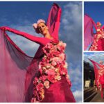 Betoverende Bloemen Steltenlopers: Kleurrijke pracht en vrolijkheid voor elk evenement! Creëer een natuurlijke oase met deze visuele en interactieve belevenis.