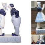 Hollands Levend Standbeeld: Betoverende Dans van Levend Delfts Blauw. Boek nu voor Authentiek Entertainment!