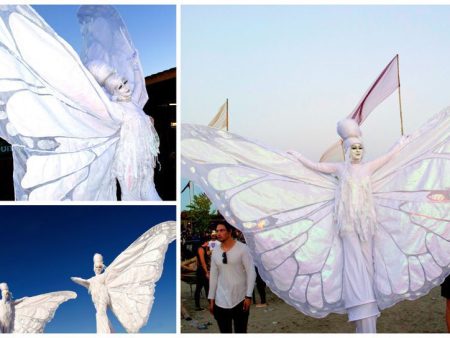 Ervaar de betovering van Witte Vlinders Steltenlopers: elegante steltlopers voor elk evenement. Boek nu voor onvergetelijk entertainment!