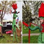 Prachtige Tulpen op Stelten: Betoverende Bloemenpracht Tulpen Steltenlopers voor Elke Gelegenheid. Boek Nu voor Magisch Entertainment!