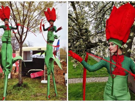 Prachtige Tulpen op Stelten: Betoverende Bloemenpracht Tulpen Steltenlopers voor Elke Gelegenheid. Boek Nu voor Magisch Entertainment!
