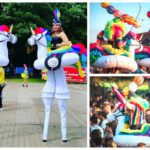 Betoverende Eenhoorns Steltenlopers: Magische ontmoeting met mythische wezens. Levendig entertainment voor diverse evenementen!