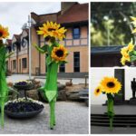 Zonnebloemen op Stelten: Betoverende Steltenlopers met Lente Beleving. Boek nu voor Kleurrijk Entertainment!