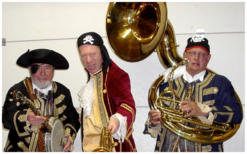 Boek het Piraten Dixieland Looporkest voor een onvergetelijk evenement. Breed repertoire, flexibele bezetting. Swingend of ontspannen, het perfecte geluid voor uw feest!