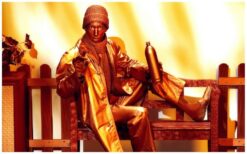 De Koperen Zwerver is een levend standbeeld dat bij ontwaken een stroom van woorden uitspreekt, terwijl vogels wegvliegen. Perfect voor winkelcentra, festivals en straattheater. Unieke act in koper.