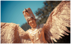 De Gouden Arend Steltenlopers brengen een majestueuze gouden vogel hoog boven het publiek. Imposant, elegant en perfect voor festivals, winkelcentra en ontvangst. Een unieke blikvanger vol magie en kracht.
