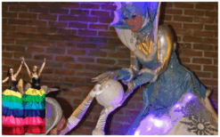 De IJskoningin op Stelten brengt winterse magie, fonkelende LED-verlichting en sprookjesachtige elegantie naar elk kerst- en winterevent. Perfect voor festivals, winkelcentra en ontvangstentertainment.