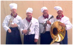 Boek het Culinair Koks Dixieland Looporkest voor een onvergetelijk evenement. Breed repertoire, flexibele bezetting. Swingend of ontspannen, het perfecte geluid voor uw feest!