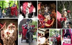 Halloween Parade boeken? Griezellige mobiele act met driewieler, waarzeggers hutje en rariteitenkabinet. Perfect voor Halloween events, festivals en winkelcentra. Spannend en opvallend.