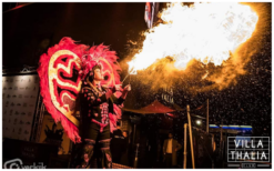 Beleef vuurspektakel op stelten! Onze Vuur Steltenlopers brengen een dynamische show met diverse vuurtools. Aanpasbaar aan elk event.