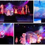 Ervaar de magie van Bubble Contortion Acrobatiek: betoverende schoonheid en kracht in deze unieke grondacrobatiekshow!
