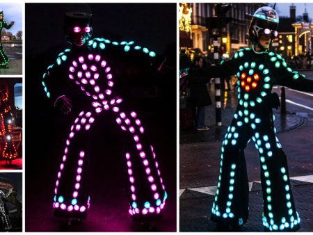 Boek de LED Prins Steltenloper voor een futuristisch lichtspektakel op jouw evenement. Interactieve steltloper met LED-lichten en WOW-factor!