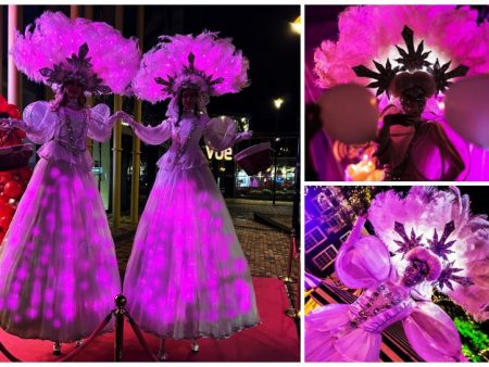 Betover uw event met Frozen By Night Steltenlopers! Winterse magie, LED-verlichting, geschikt voor kerst, feestdagen, en diverse thema's.