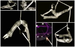 Ervaar hemelse Lucht Acrobate met Touw: betoverende dans tussen hemel en koord. Boek nu voor een onvergetelijke show vol schoonheid en gratie! 🤸♀️🎪