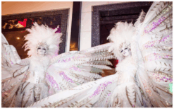 Ervaar betovering met de metershoge Witte Vredes Duifjes Steltenlopers. Symbolen van hoop en liefde voor diverse evenementen. Boek nu voor een visueel spektakel!