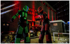 Spectaculaire Cyber Led Robots Steltenlopers met LED-verlichting voor een futuristisch woweffect op uw evenement!