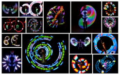 Betoverend Spektakel: Spinning LED Ballz Choreografie voor een Visueel Feest van Licht en Beweging!