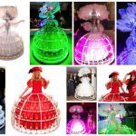 Champagne Diva: stijlvolle catering op wielen! 🥂 Laat uw gasten betoveren door de Champagne Diva! Met een prachtige champagne “rok” op wielen, draagt ze meer dan 100 glazen of hapjes. Een unieke en aanpasbare catering act voor elk thema. Nu met extra flair door de toevoeging van LED verlichting!