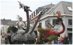 Ervaar de majestueuze parade van Struisvogels Steltenlopers en breng een kleurrijk en vriendelijk element naar uw evenement!