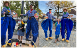 Ervaar een hartelijke ontvangst met de Hollandse Boeren Steltenlopers! Vrolijke interactie en prachtige klederdracht voor elk evenement. Boek nu!