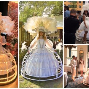 Stijlvolle catering op wielen met de Champagne Diva Warm Wit LED! Deze elegante diva rijdt rond met een bijzondere champagne-rok op wieltjes, gevuld met meer dan 100 glazen of hapjes. Haar warme witte LED-verlichting geeft een sfeervolle uitstraling, perfect voor chique events. Een unieke en stijlvolle manier om gasten te verwennen! Of het nu een bruiloft, bedrijfsfeest of beurs is, de Champagne Diva past zich moeiteloos aan elk thema aan. Dankzij de subtiele verlichting zorgt ze voor extra sfeer, vooral in de avond. Boek nu en geef jouw event een exclusieve touch!