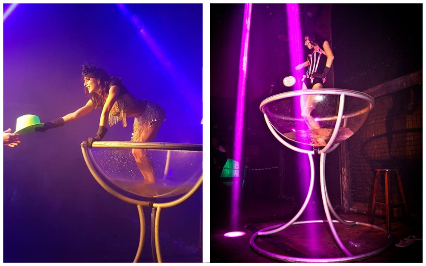 Betover uw gasten met de sensuele Champagne Glas Burlesque Act! Dans, glamour, en champagne voor een onvergetelijke burlesque avond. 🍾