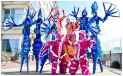 Boek zeepaardjes, waterdraakjes en vissen steltenlopers voor betoverend onderwater entertainment. Perfect voor festivals, winkelcentra en straattheater. Kleurrijk, interactief en magisch!”