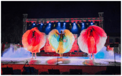 Betoverende Ballerina's op Spitzen Steltenlopers: kleurrijk, elegant en met professionele choreografie. Perfect voor elk evenement!