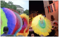 Betoverende Ballerina's op Spitzen Steltenlopers: kleurrijk, elegant en met professionele choreografie. Perfect voor elk evenement!