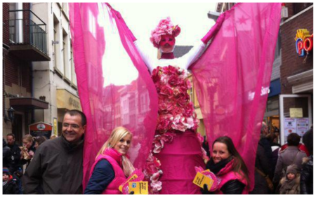 Roze Bloemen Steltenlopers - Afbeelding 4