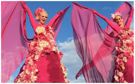 Roze Bloemen Steltenlopers - Afbeelding 5
