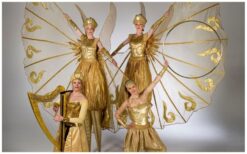 Stap in de magische wereld van “Schoonheid in Goud”! ✨ Een spectaculaire combinatie van steltendans, luchtacrobatiek, hoopdance en contactjuggling betovert het publiek. Deze unieke act schittert als openingsshow, trekt de aandacht op beurzen en evenementen, en brengt straattheaterfestivals tot leven. Een visueel spektakel vol elegantie, kracht en magie! Of het nu op het podium is of tussen het publiek, “Schoonheid in Goud” creëert een onvergetelijke beleving. Met live muzikale begeleiding van harp of percussie wordt de ervaring nog intenser. Laat uw evenement stralen en boek deze betoverende act!