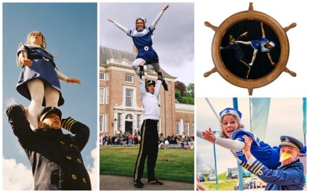 Kapitein en Matroos verrassen met acrobatiek en lofzangen op de Hollandse wateren. Het publiek wordt actief betrokken als bemanning. Een ode vol spektakel en humor!