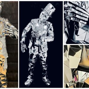 Zilveren Spiegel Man boeken? Spectaculaire spiegelact als mobiele act of levend standbeeld. Perfect voor gala’s, bedrijfsfeesten en festivals.