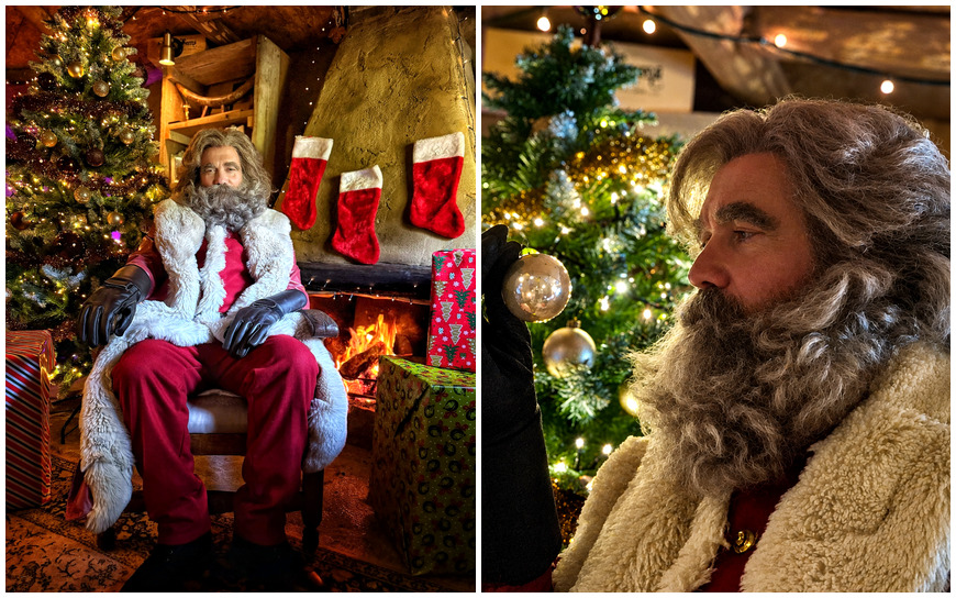 Luxe Filmkerstman met Kerstelf in exclusief kerstkostuum voor kerstentertainment en Meet & Greet.