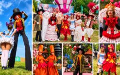 Wonderland Entertainment met Mad Hatter, Alice en verschillende Wonderland personages